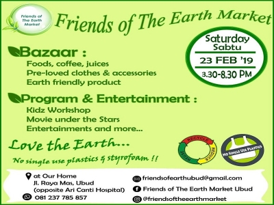 Friends of the Earth Market, Jl  Raya Mass, Ubud , February  23 th 2019.