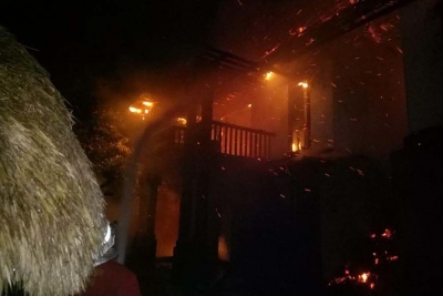 6 Villa&#039;s burned down at Pecatu in early morning